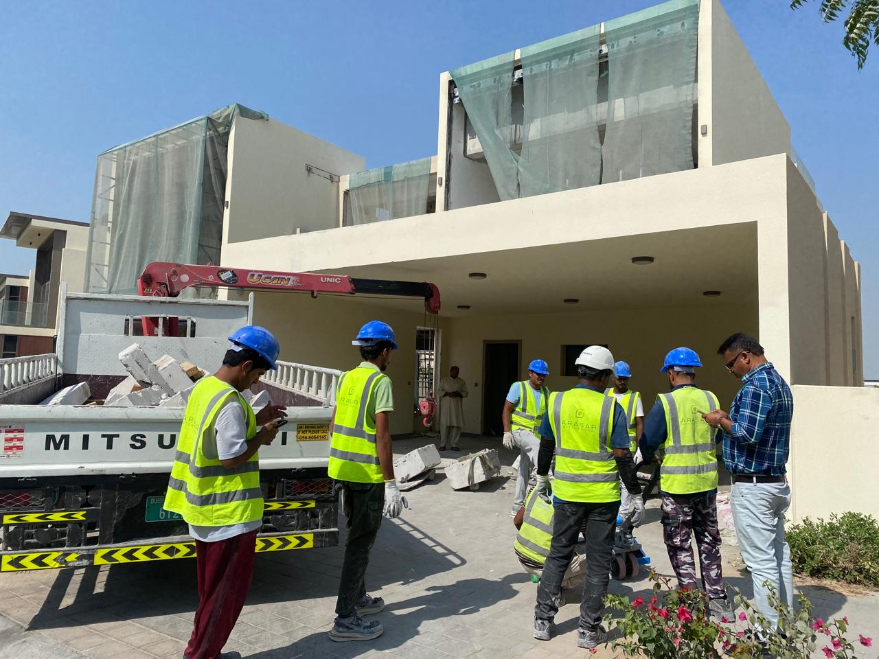 Arasar team delivering selective demolition at Dubai Hills